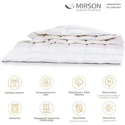 Ковдра вовняна MirSon Luxury Exclusive №1364, демісезонна, 155x215 см, біла - мініатюра 4