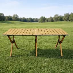 Складной стол Market Union 120х60х44 см светло-коричневый (1004595)