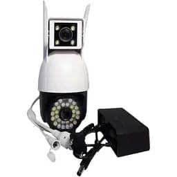 Камера відеоспостереження вулична Dual No Brand Camera P12 WI-FI IP V380PRO 8760 White