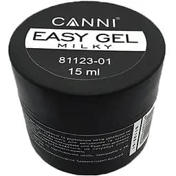 Гель для нарощування Canni Easy gel 01 Milky15 мл