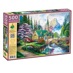 Пазл классический Церквей в лесу 83507, 500 элементов