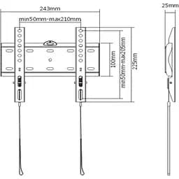 Кріплення для телевізора Gembird WM-42F-01 [133637] - мініатюра 4