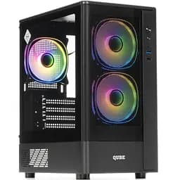 Корпус QUBE GEON ARGB Black (GEON_GBNU3)