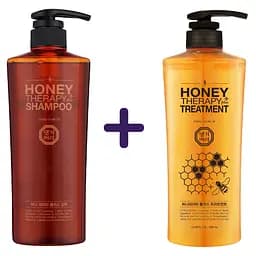 Набор: шампунь Daeng Gi Meo Ri Медовая терапия Honey Therapy Shampoo 500 мл + кондиционер для волос Daeng Gi Meo Ri Honey Therapy Treatment 500 мл