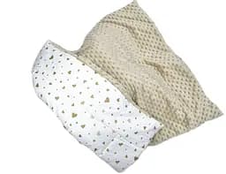 Плед з плюшем Moontime 100 x 80 см "Сердечка"