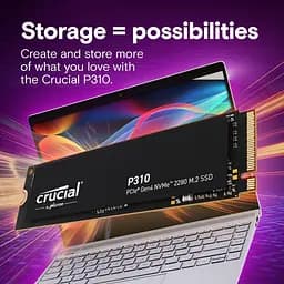 Накопичувач SSD Crucial m.2 NVMe 4TB P310 PCIe 4.0 (CT4000P310SSD8) - мініатюра 4
