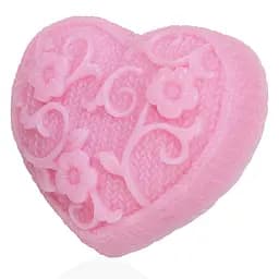Мыло Hand Made лавандовое ручной работы Сердце с цветами 85 г (1052-02)