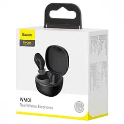 Бездротові навушники Baseus WM01 TWS чорні (29192) - мініатюра 4