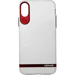 Чохол-накладка Usams Q-plating Series Apple iPhone X Red