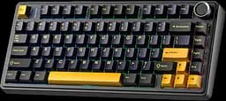 Клавіатура бездротова Aula F75 Gasket Greywood V3 RGB Black (6948391208626) - мініатюра 1