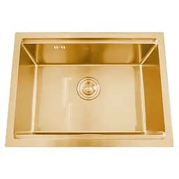 Кухонная мойка под столешницу золотая из нержавеющей стали кухонная станция Nett NG-5742, Золотой