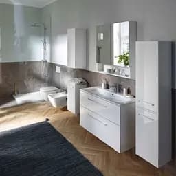 Тумба з умивальником Geberit Selnova Square 100 см 501.244.00.1 Білий - мініатюра 2