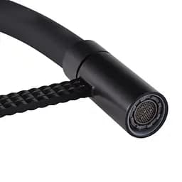 Змішувач для кухні Mixxus Premium Oliwer 017 Black з гнучким виливом MI6966 Чорний матовий - мініатюра 4