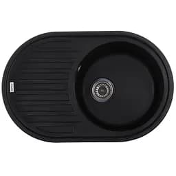 Кухонна мийка Zerix ZS-7750R-14 black металік ZX4562, Чорний матовий