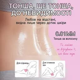 Бар'єрна плівка для орального сексу Yunman 0,01 мм 25x20 см 3 шт - мініатюра 5
