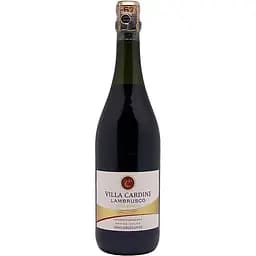 Ігристе вино Villa Cardini Lambrusco Dell'emilia IGT, червоне, напівсолодке, 0,75 л