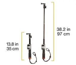 Монопод - селфі стік Amazon Basics Extending GoPro Stick with Remote Housing B0118EP0JM - мініатюра 2
