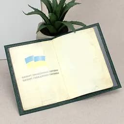 Обкладинка на паспорт шкіряна 07115 зелений пітон - мініатюра 4