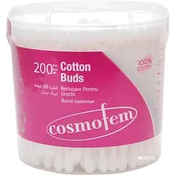 Ватные палочки Cosmofem стакан, 200 шт.