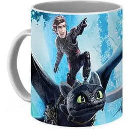 Кухоль GeekLand Як приручити дракона How to train your dragon  Прихований світ HD.02.19 330 мл білий