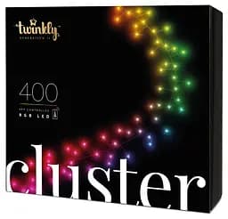 Twinkly Smart LED Гірлянда Twinkly Cluster RGB, 400, Gen II, IP44 кабель чорний