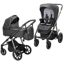 Універсальна коляска 2 в 1 Espiro Bueno 2022, 317 Graphite Marble, темно-сіра (205149)