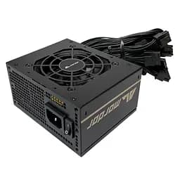 Блок живлення 450 Вт, ALmordor SFX, Black, 80+ Bronze, Active PFC, 80 мм, 2xMolex / 3xSATA / 2x6+2-pin / 1x4+4-pin / 1x20+4-pin, OVP/OCP/OPP/SCP (ALSFX450BK) - мініатюра 4