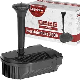 Фонтан-фільтр для ставка Kruger Meier FountainPure 2000 3 в 1: насос, фільтр, фонтан (1500 л/год)