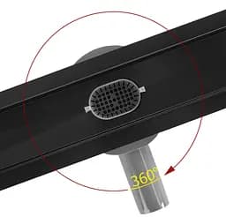 Трап для душу Rea Neox 70 Pro black 2в1 REA-G7802 - мініатюра 4