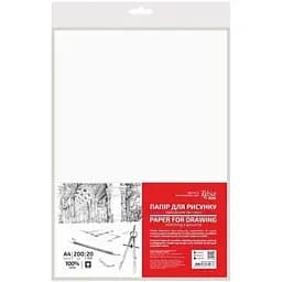 Папір для рисунку та креслення пакет Rosa Studio 200г/м2 20л дрібне зерно