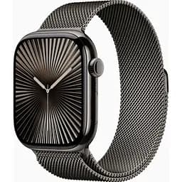 Смарт-часы Apple Watch Series 10 GPS + Cellular 46mm Slate Titanium Case w. Slate Milanese Loop - S/M MC7R4