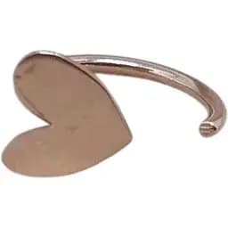 Золота моносережка-пуссета Favoritum Сердечко. 310132