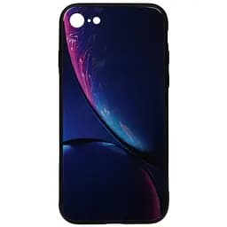 Чохол-накладка Toto Print Glass Space Case Apple iPhone 7/8/SE 2020 Blue