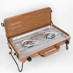 Газовая плита портативная туристическая с пьезоподжигом для кемпинга, дачи и выездов на природу 7000 Вт Yiwu HP-DS3-5