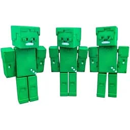 3D Герой Майнкрафт зелёный Стив, 15 см, подвижный