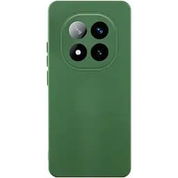 Чехол TPU Getman Liquid Silk Full Camera для Xiaomi Redmi Note 15 Pro 5G Зеленый/Dark green