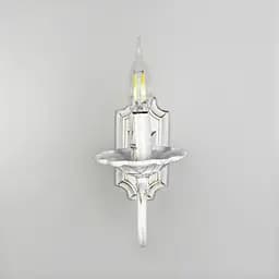 Бра-свеча Line F в белом корпусе с позолотой Арт. 6071/1 WT