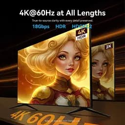 Кабель мультимедійний HDMI M to HDMI M 25.0m 4K fiber optic black Vention (ALSBS) - мініатюра 3