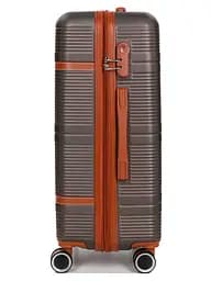 Валіза середня M ABS-пластик Worldline Airtex 629 67×45×27см 74л Коричнева - мініатюра 5