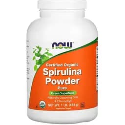 Натуральна добавка Now Spirulina Powder Organic 454 г