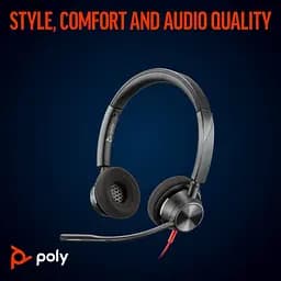 Комп'ютерна гарнітура Poly Blackwire 3320-M USB-A/C (8X220AA) [113889] - мініатюра 3