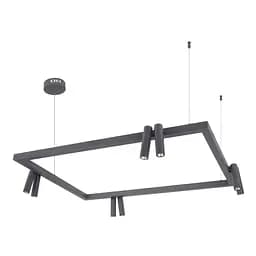 Люстра Brille светодиодная подвесная 40W WW DGY (BL-697S/8)