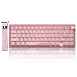 Ігрова механічна клавіатура Womier VK66 Pro / Дротове підключення / Womier POM Series Switches / Pink