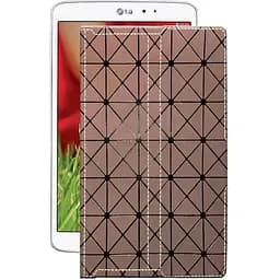 Чехол StatusCASE из экокожи для планшета LG G Pad 8.3 v500 Коричневый ромб