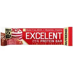 Батончик протеїновий Nutrend Excelent Protein Bar полуничний торт 85 г
