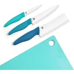 Набір керамічних ножів із дошкою Huo Hou Ceramic Knife Cutting Board Set 4 в 1 HU0020