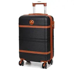 Валіза маленька S ABS-пластик Worldline Airtex 629 56×36×22см 38л Чорна - мініатюра 1