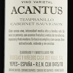 Вино Bodegas Olarra Acantus Tinto, червоне, сухе, 12,5%, 0,75 л (5141) - мініатюра 3