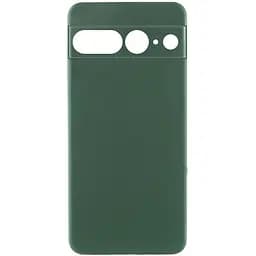 Чохол TPU Getman Liquid Silk Full Camera для Google Pixel 7 Pro Зелений / Dark green