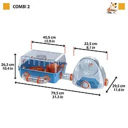 Клітка Ferplast Combi 2 для хом`яків